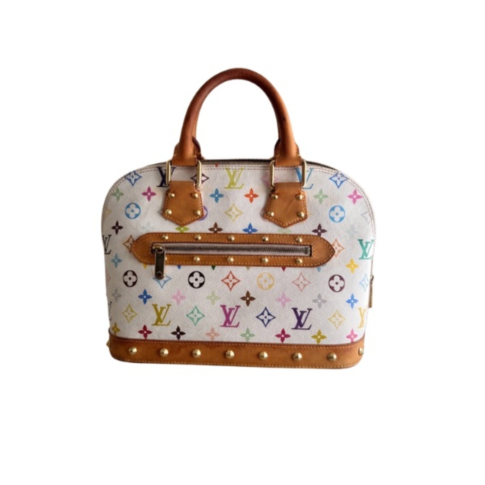 Louis Vuitton White Multicolor Satchel